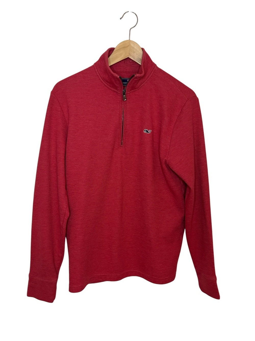 Vineyard Vines Red Quarter Zip Pullover Sweater Women’s Small